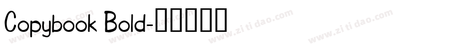 Copybook Bold字体转换